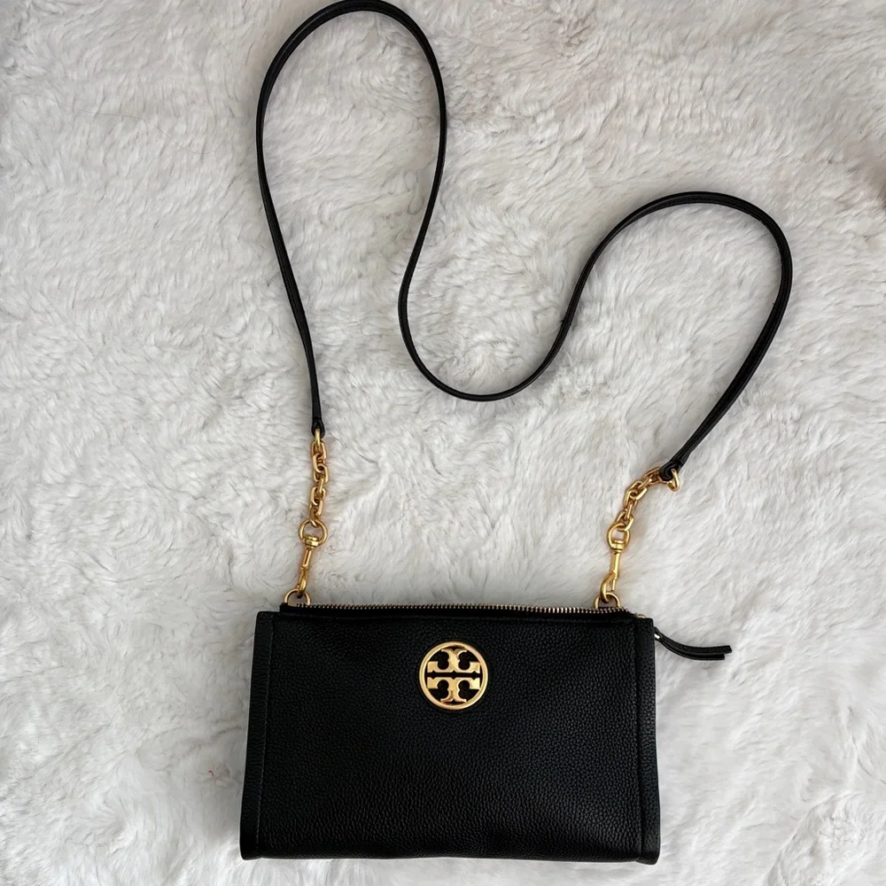 Tory Burch Black Leather Crossbody - Picture 1 of 3